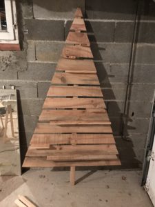 Sapin de Noël en bois